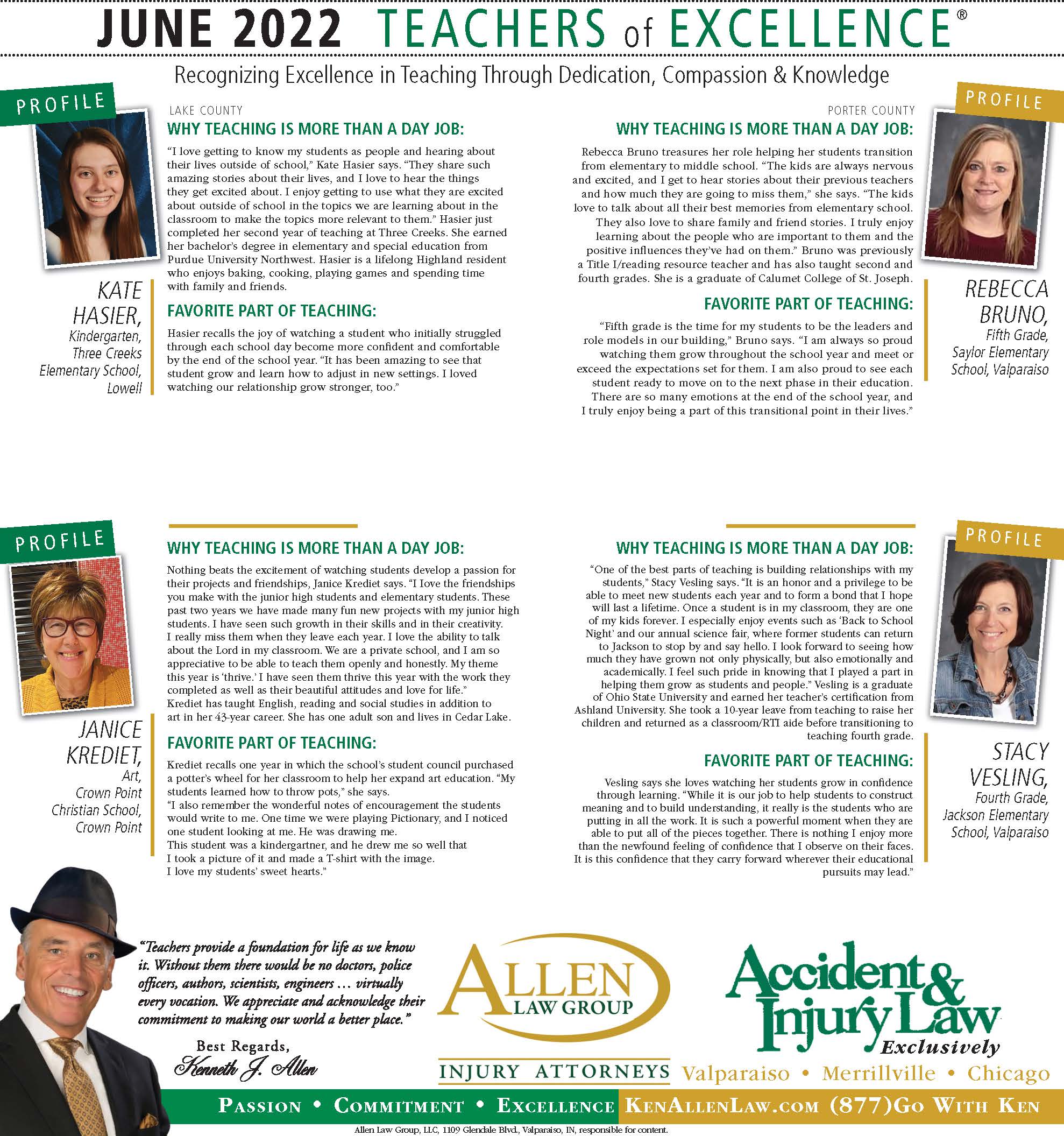 Teachers of Excellence Allen Law Group